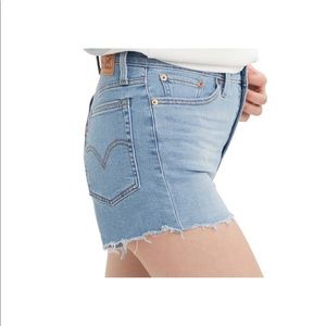 Cutoff Stretchy Denim Shorts